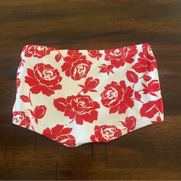 Janie and Jack Floral Roses Swim Set - Picture 8 of 11